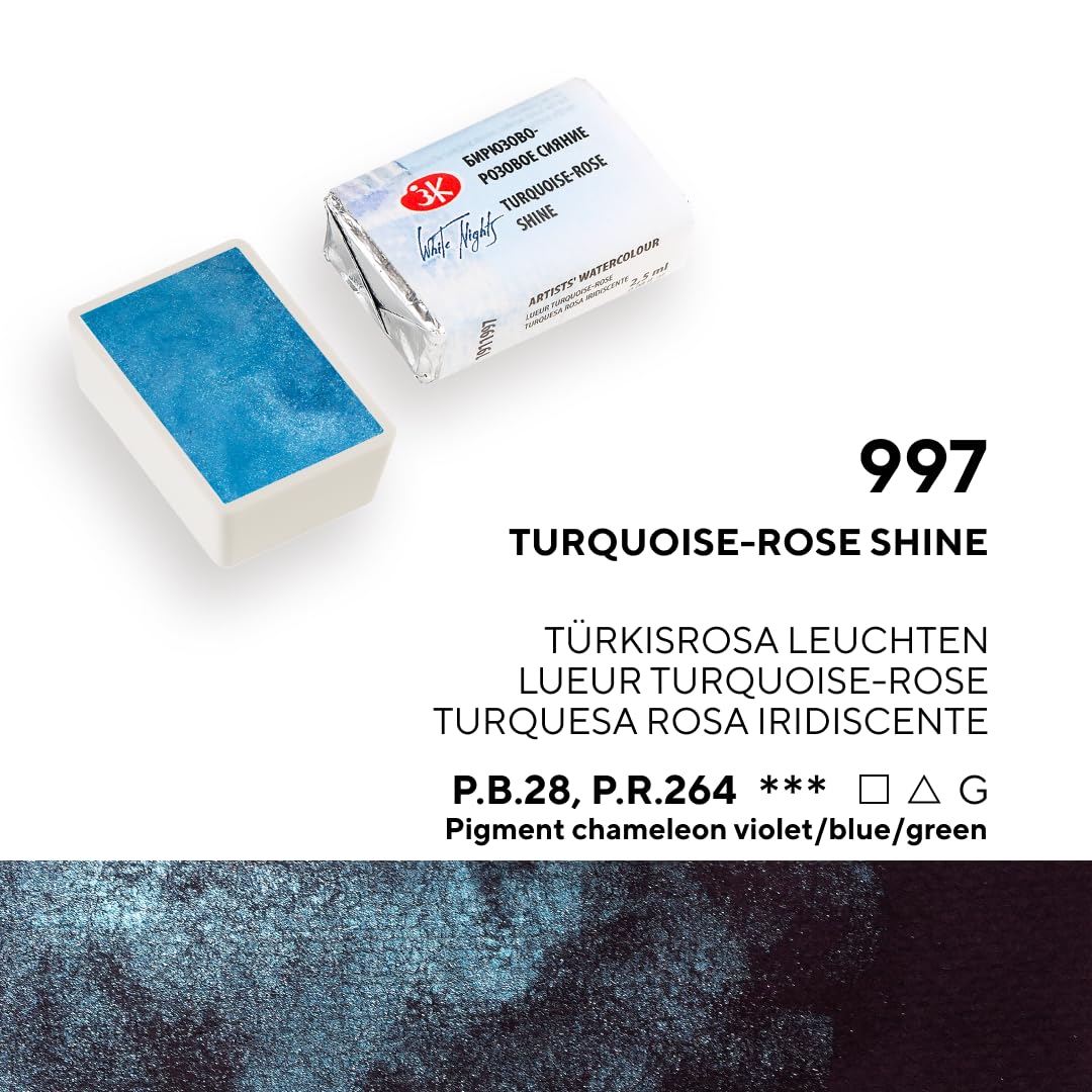 ACUARELAS WHITE NIGHTS EDIC. SHIMMERING WINTER 8 PASTILLAS EN CAJA DE CARTÓN 350004