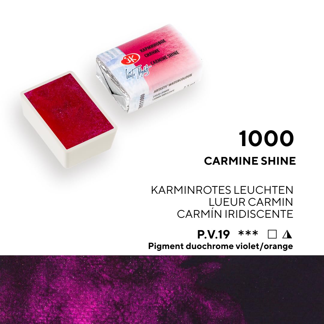ACUARELAS WHITE NIGHTS EDIC. SHIMMERING WINTER 8 PASTILLAS EN CAJA DE CARTÓN 350004