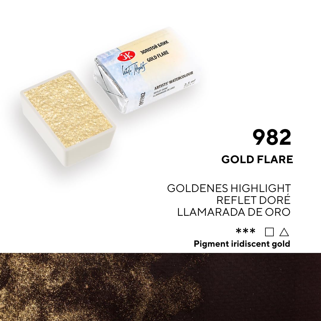 ACUARELAS WHITE NIGHTS EDIC. SHIMMERING WINTER 8 PASTILLAS EN CAJA DE CARTÓN 350004