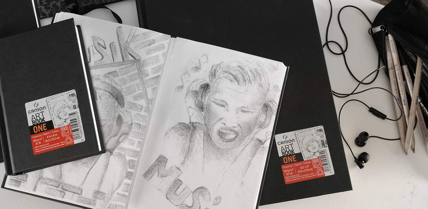 LIBRO CANSON ART BOOK ONE COSIDO 21,6X27,9 98HJ 100G 57532
