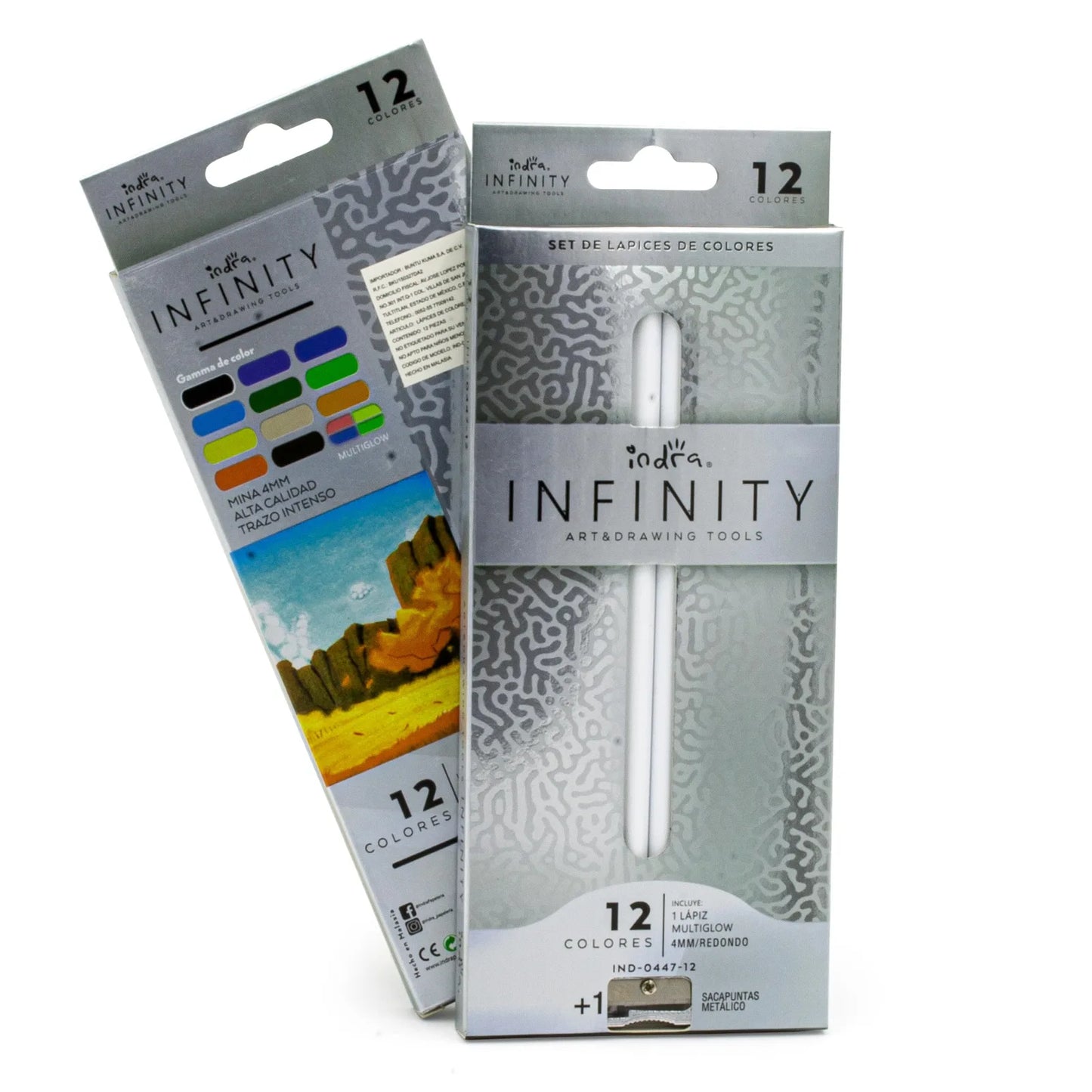 LAPICES DE COLOR INDRA MADERA INFINITY PUNTA 4 MM IND-0447-12