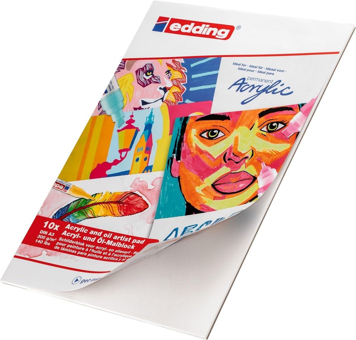 BLOCK EDDING ACRYLIC A3 30X42CM 300G 10H 61-E-30010-A3
