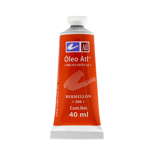 PINTURA AL OLEO ATL T-14 40ML BERMELLON NO 206 11470