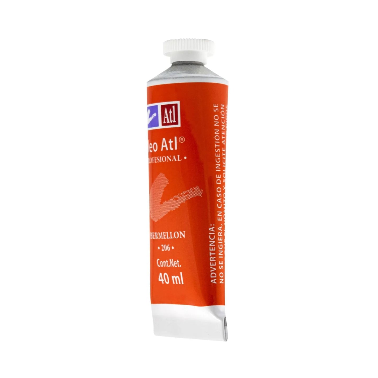 PINTURA AL OLEO ATL T-14 40ML BERMELLON NO 206 11470