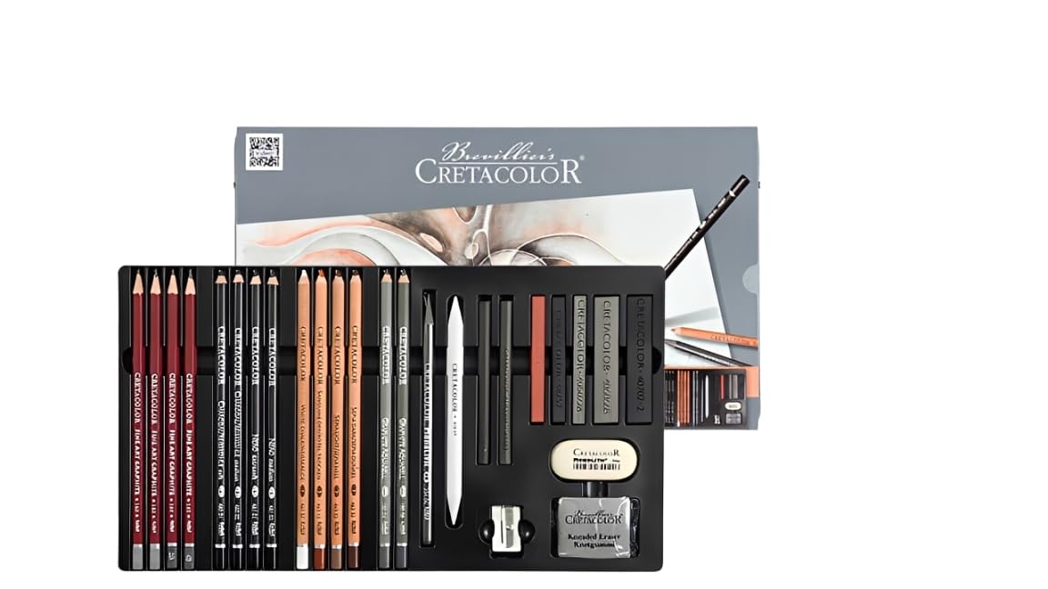 ESTUCHE CRETACOLOR CON LAPICES Y MATERIAL PARA ARTISTA AVANZADOS EST.MET. CX27 ECC040042