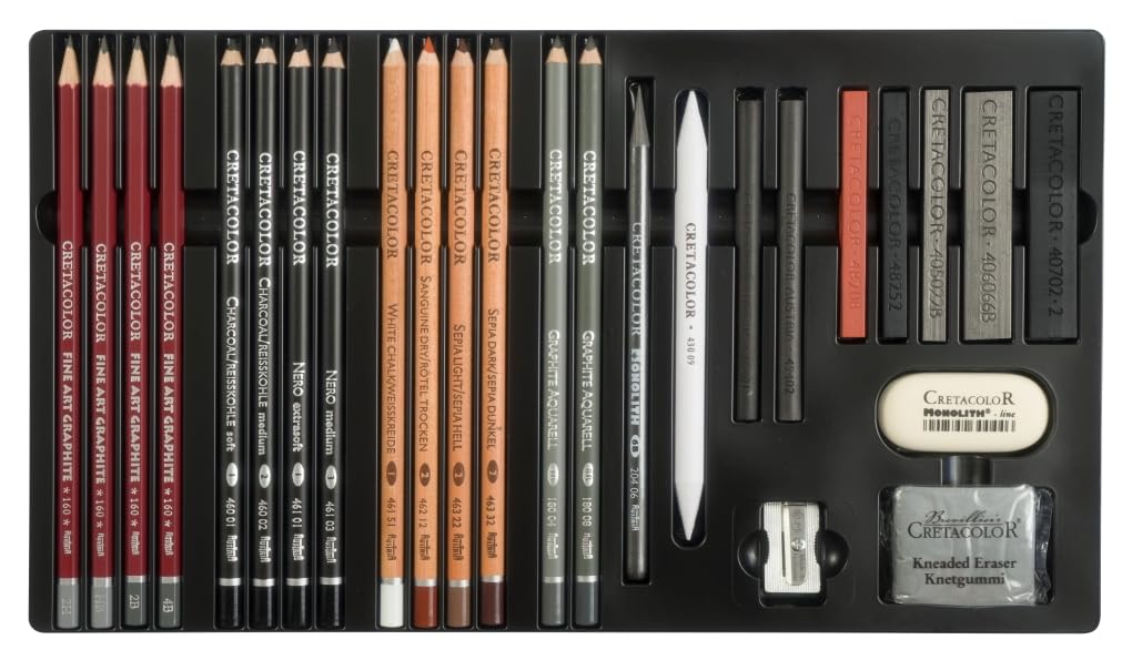 ESTUCHE CRETACOLOR CON LAPICES Y MATERIAL PARA ARTISTA AVANZADOS EST.MET. CX27 ECC040042