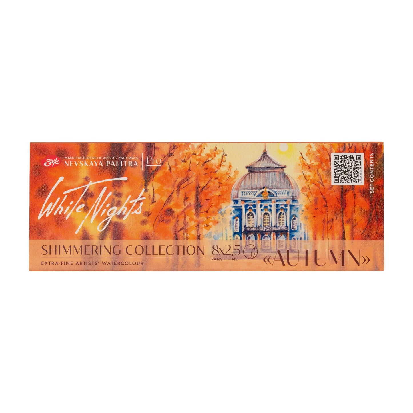 ACUARELAS WHITE NIGHTS EDIC. SHIMMERING AUTUM 8 PASTILLAS EN CAJA DE CARTÓN 350022