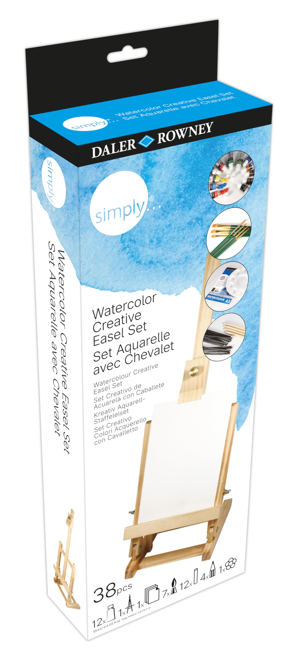 ACUARELAS SIMPLY STARTER SET MINI CABALLETE 58333
