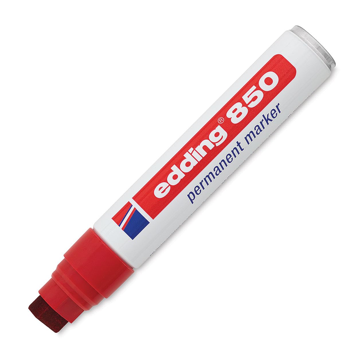 MARCADOR EDDING PERMANENTE JUMBO RECARGABLE P.CUADRADA 5-16MM ROJO 61-E-850-02