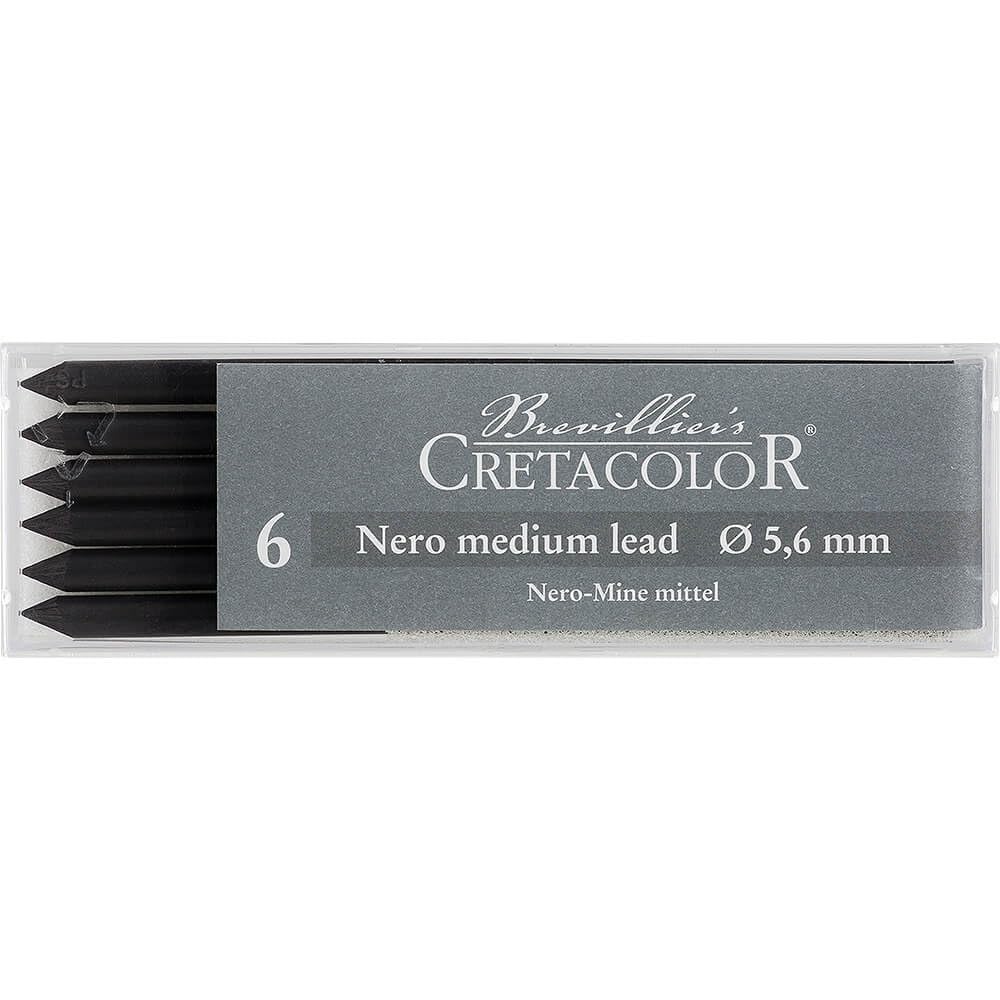 MINAS 5.6MM CRETACOLOR NERO MEDIO EST.C6 ECC026102