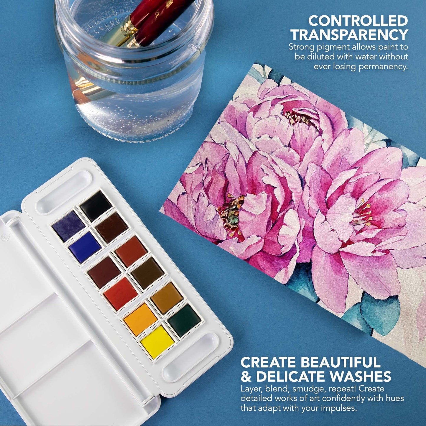 ACUARELA AQUAFINE MINI TRAVEL EST. MET. DE VIAJE CON 12 PASTILLAS 74147