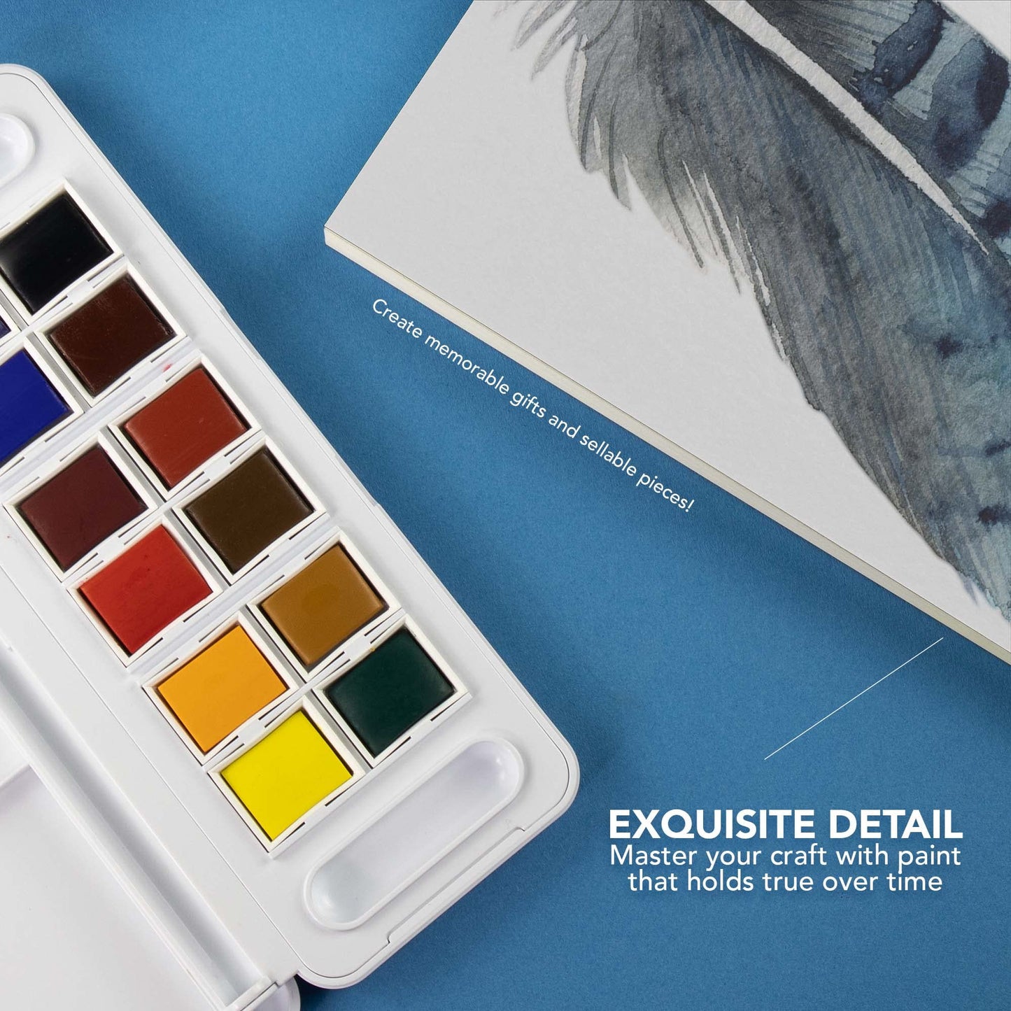 ACUARELA AQUAFINE MINI TRAVEL EST. MET. DE VIAJE CON 12 PASTILLAS 74147