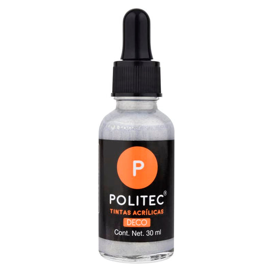 TINTA ACRILICA POLITEC 30ML 701 PLATA 29603