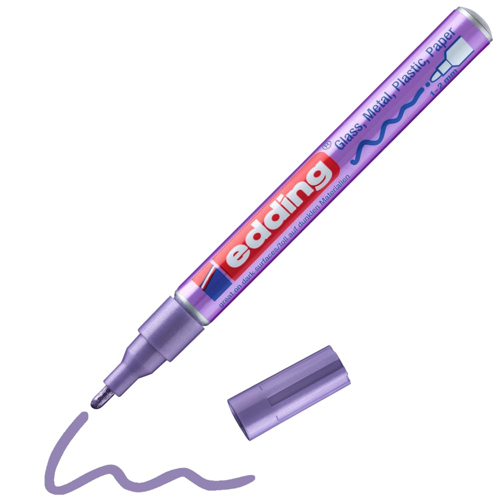 MARCADOR EDDING PERM. TINTA ESPECIAL 1-2MM VIOLETA MET 61-E-751-78