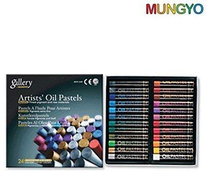 PASTEL AL OLEO MUNGYO MOP 24MN METALICOS 731124