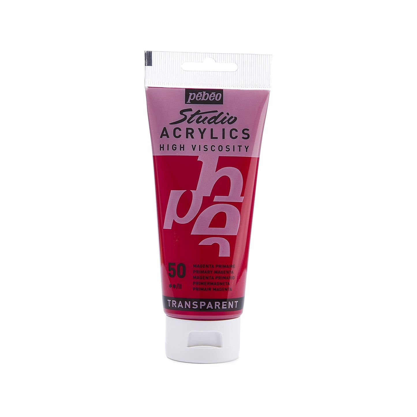 PINTURA ACRILICA PEBEO STUDIO ACRYLICS 100 ML 050 MAGENTA PRIMARIO 111050