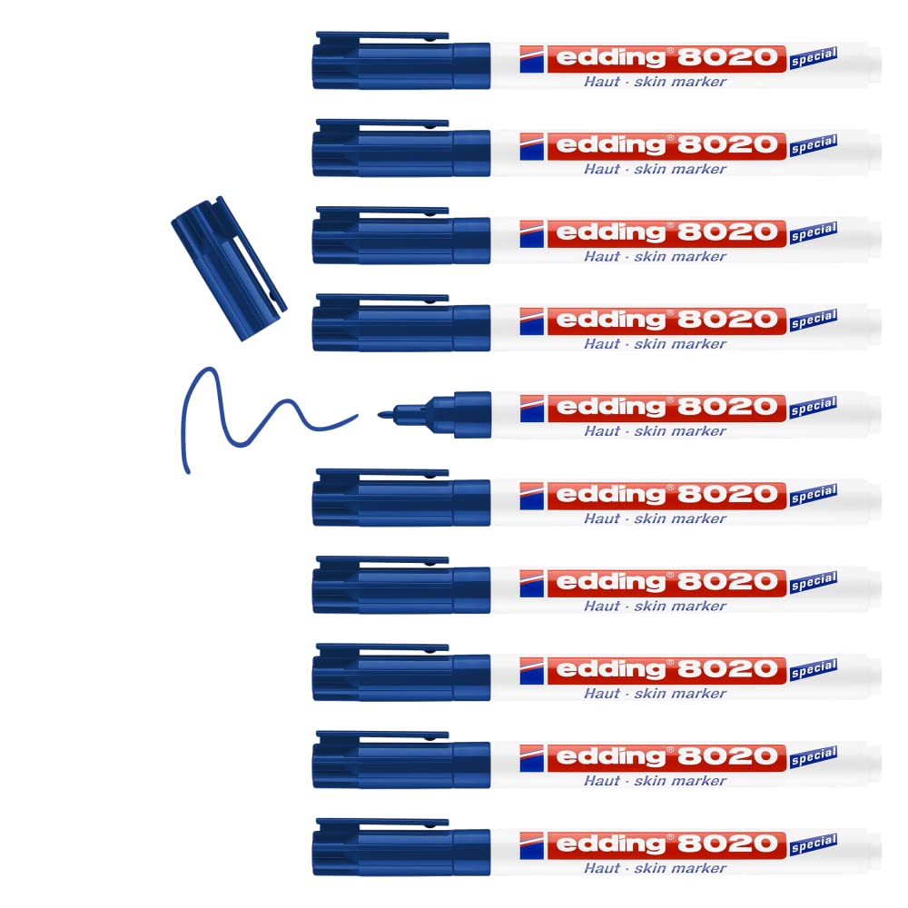 MARCADOR EDDING ESPECIAL PARA PIEL DERMATOLOGO 1MM AZUL 61-E-8020-03