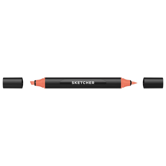 MARCADOR MOLOTOW SKETCHER P. BRUSH-CINCEL ROJO CORAL 29035
