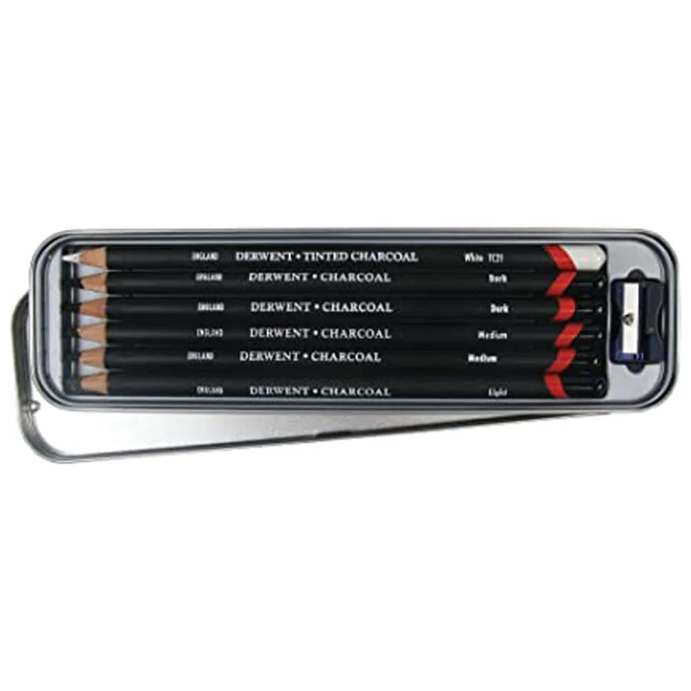 LAPICES DE CARBON DERWENT C6 CAJA MET 21292