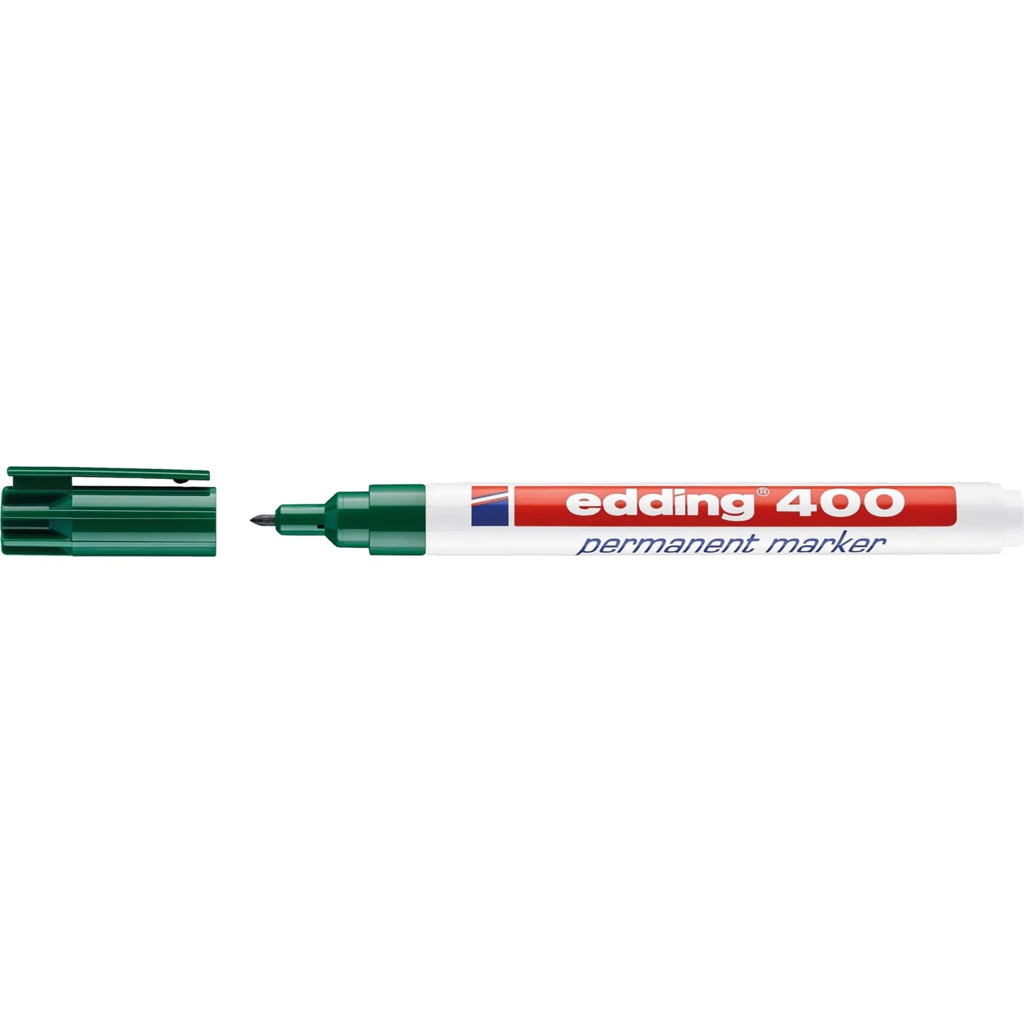 MARCADOR EDDING PERMANENTE RECARGABLE P. FINA 1MM CAJA VERDE 61-E-400-04