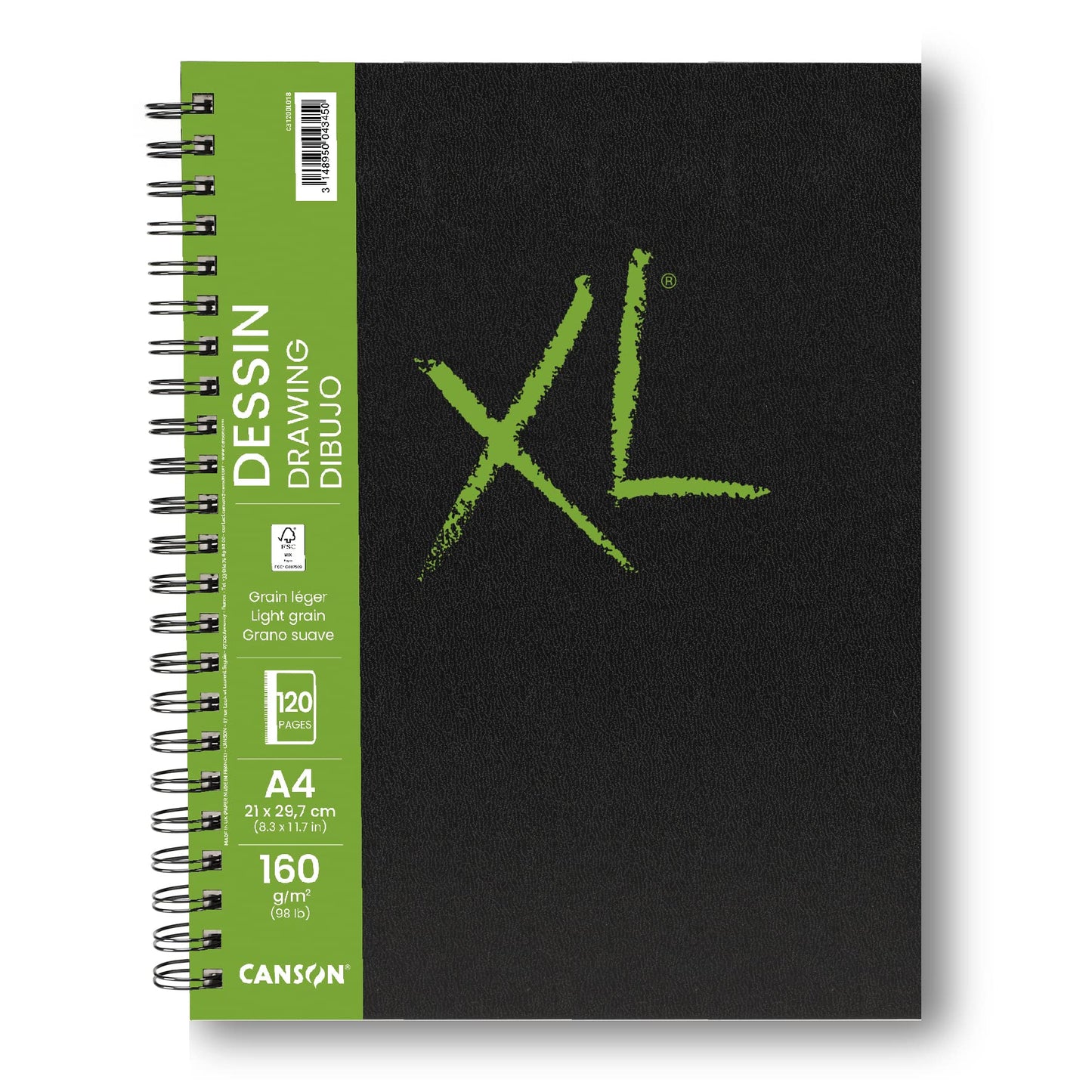 BLOCK CANSON BOOK XL DESSIN A4 21X29.7CM 160G 100HJ 73709