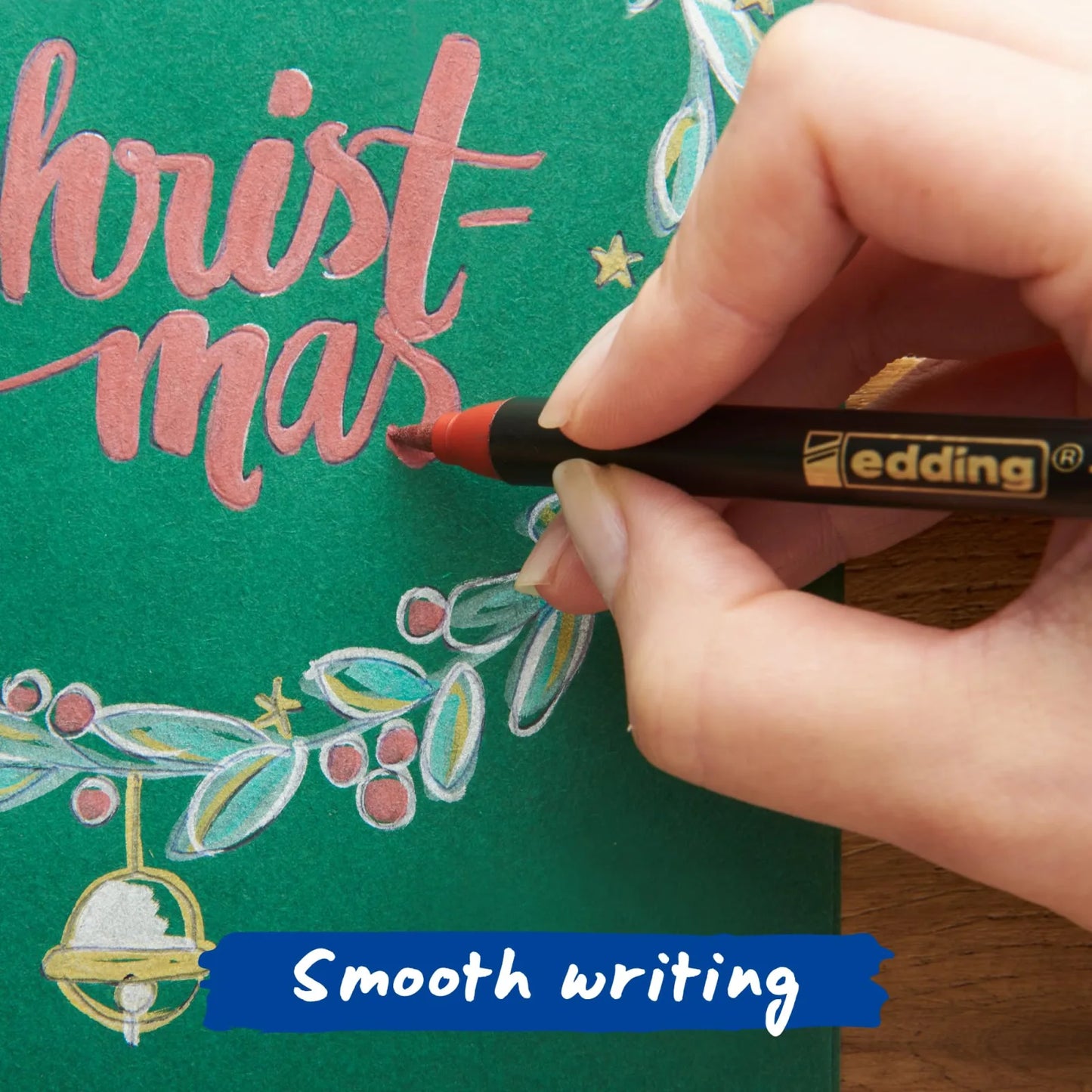ROTULADOR EDDING BRUSH PEN CALIGRAFIA P.PINCEL FLEX MET X6 61-E-13406-MET
