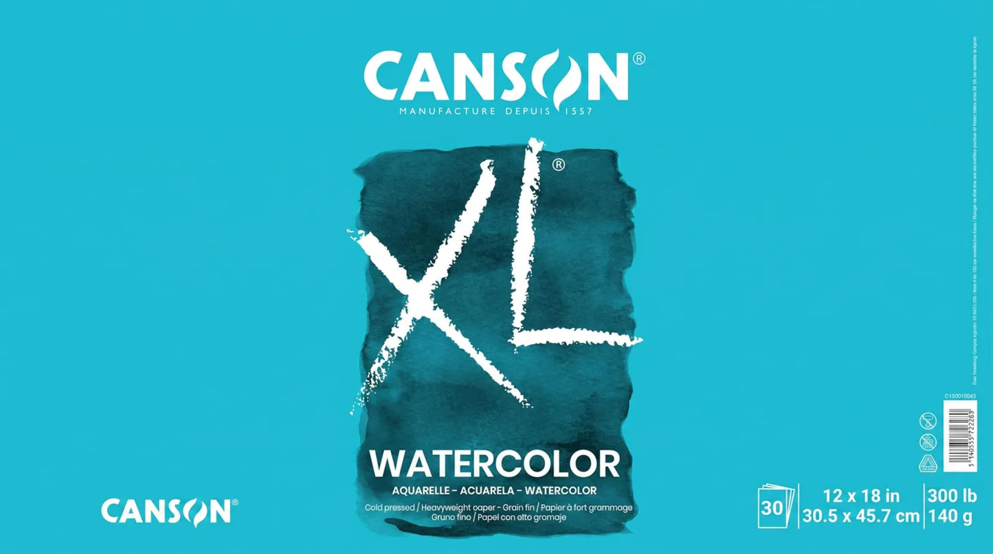 BLOCK CANSON XL WATERCOLOR 30.5X45 30H 300G 57519