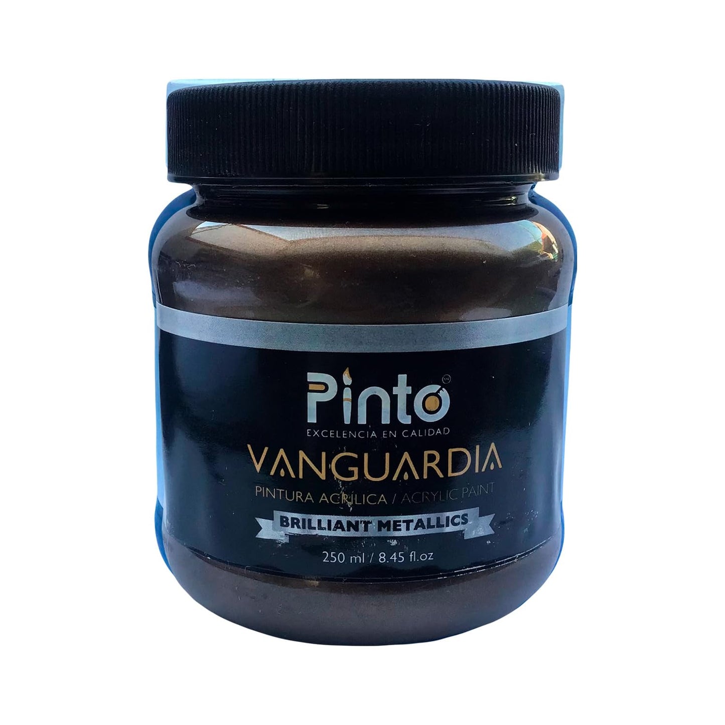 PINTURA ACRILICA PINTO VANGUARDIA 250ML METALICO 568 EXPRESSO 377568