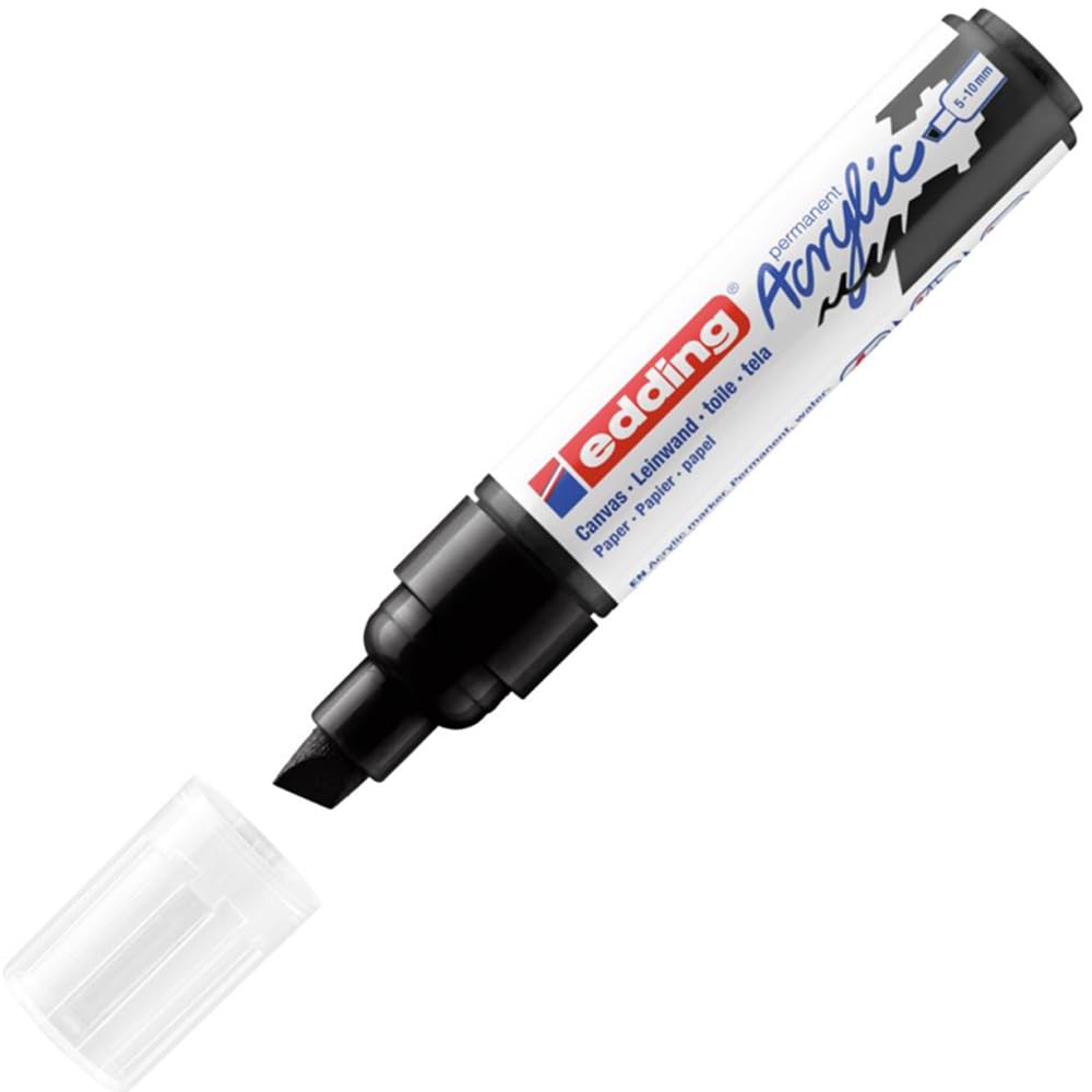 MARCADOR EDDING ACRYLIC 5-10MM NEGRO 61-E-5000-901