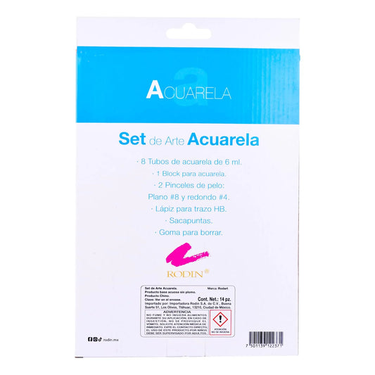 PINTURA ACUARELA RODART X 14 PZA 30088