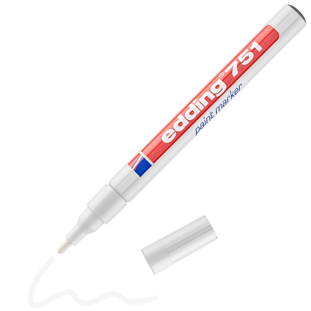 MARCADOR EDDING PERM. TINTA ESPECIAL 1-2MM BLANCO 61-E-751-49