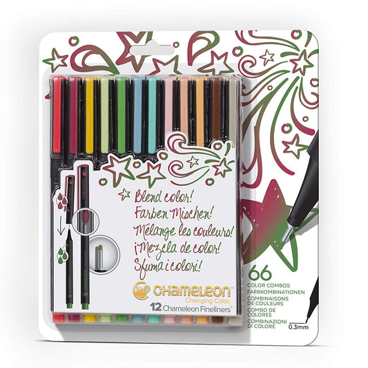 ROTULADORES CHAMELEON PUNTA FINA TONOS DISEÑADOR ECHFL1202