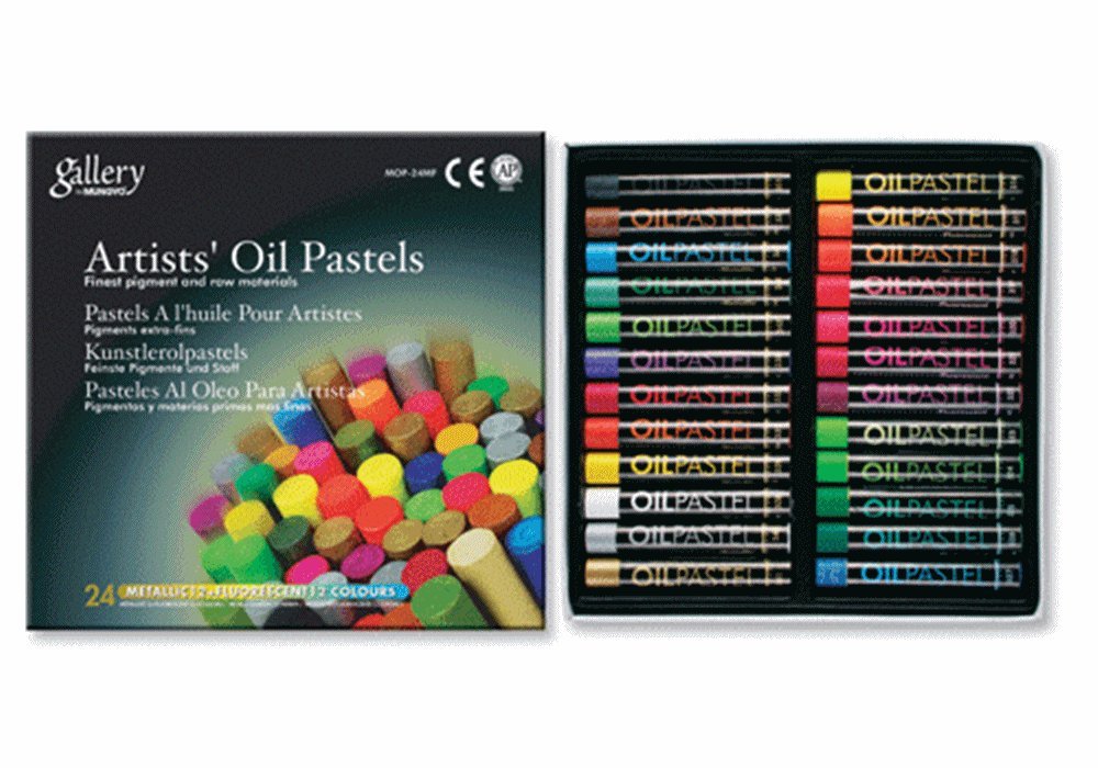 PASTEL AL OLEO MUNGYO MOP 24MF METALICOS 731125