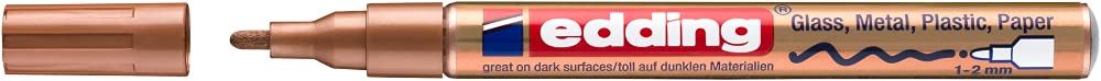MARCADOR EDDING PERM. TINTA ESPECIAL 1-2MM COBRE MET 61-E-751-55