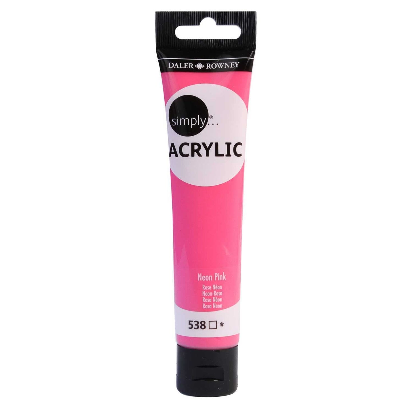 PINTURA ACRILICA SIMPLY ACRYLIC SLIM 75ML NEON PINK 60674