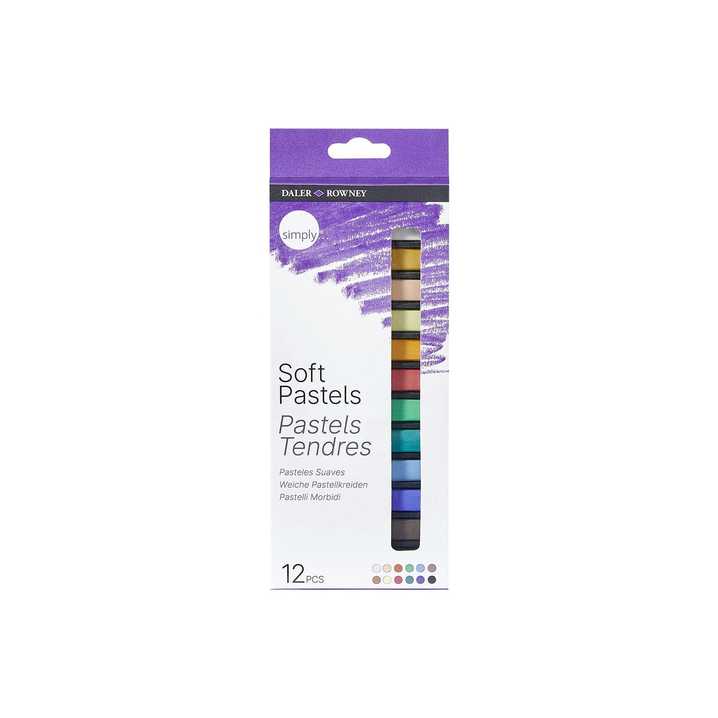 BARRAS DE PASTEL D&R SIMPLY SET 12 COLORES 66424