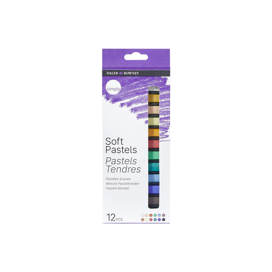 BARRAS DE PASTEL D&R SIMPLY SET 12 COLORES 66424