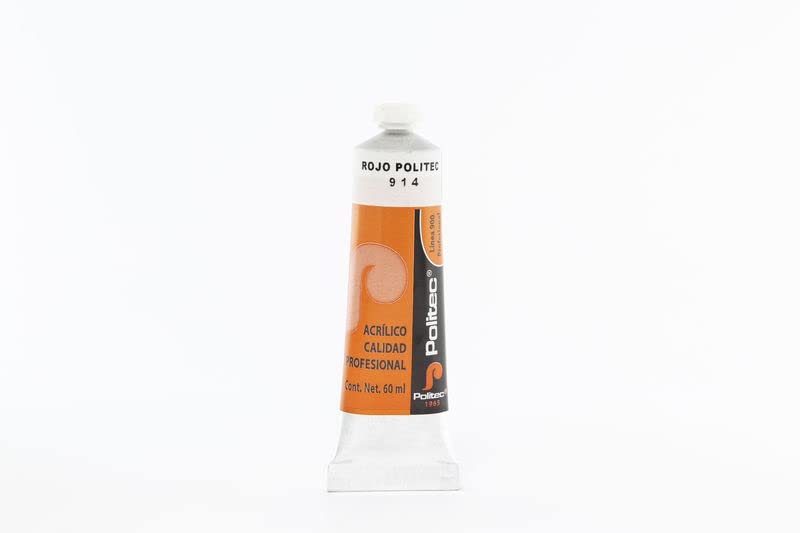 PINTURA ACRILICA POLITEC 60ML L-900 #914 ROJO 12974