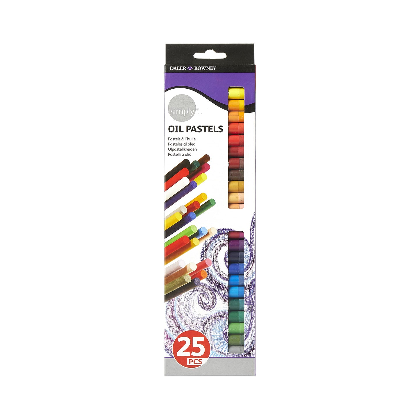 BARRAS DE PASTEL D&R SIMPLY C25 COLORES 68429