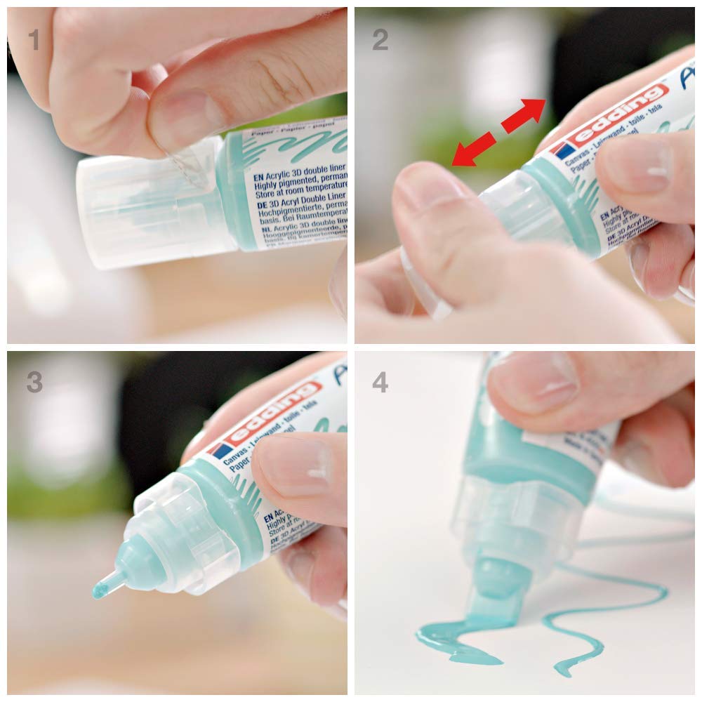 MARCADOR EDDING ACRYLIC 3D DOBLE PUNTA C/5 61-E-5400/5-Basi