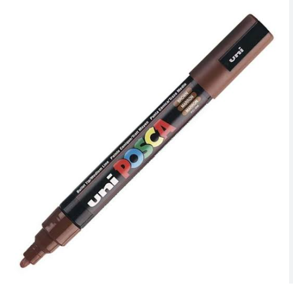MARCADOR POSCA PC-5M P. MEDIA MARRON 315.PC5M-MA