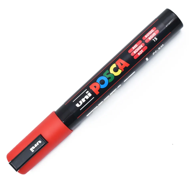 MARCADOR POSCA PC-5M P. MEDIA ROJO 315.PC5M-RO