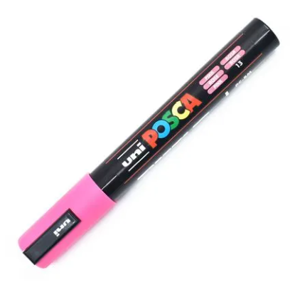 MARCADOR POSCA PC-5M P. MEDIA ROSA 315.PC5M-RS