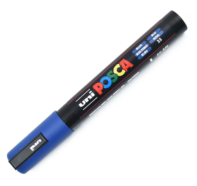 MARCADOR POSCA PC-5M P. MEDIA AZUL 315.PC5M-AZ