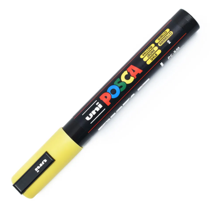 MARCADOR POSCA PC-5M P. MEDIA AMARILLO 315.PC5M-AM