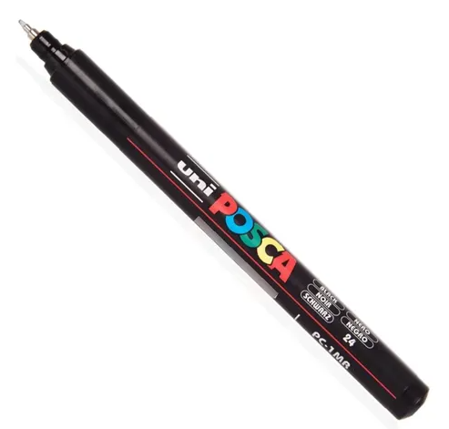 MARCADOR POSCA PC-1MR P. ULTRAFINA NEGRO 315.PC1MR-NE