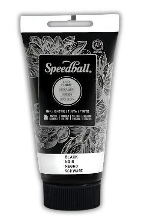 TINTA SPEEDBALL XILOGRAFIA SOLUBLE EN AGUA BLACK 75ML