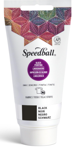 TINTA SPEEDBALL DE GRABADO PARA TEXTIL BLACK 75ML