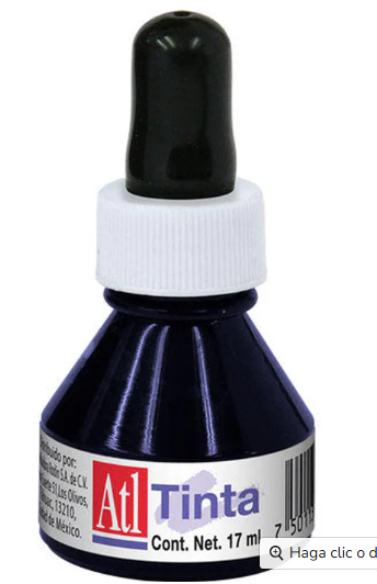 TINTA CHINA ATL AZUL CON GOTERO 17 ML. 24460