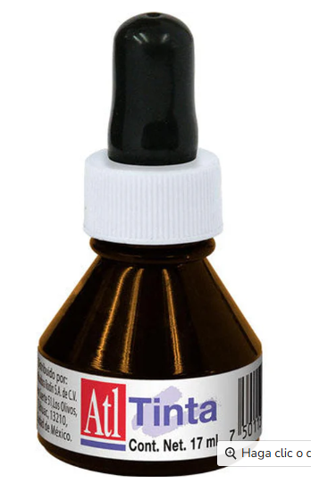 TINTA CHINA ATL SEPIA CON GOTERO 17 ML.